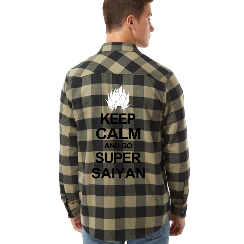 Keep Calm And Go Super Saiyan T Shirt Tee Dragon Dbz Ball Goku Z Veget Flannel Shirt by nurmasit1 | Artistshot