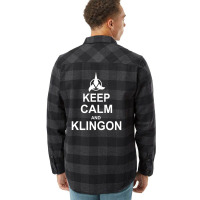 Keep Calm And Klingon Flannel Shirt | Artistshot