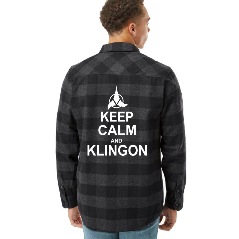 Keep Calm And Klingon Flannel Shirt | Artistshot