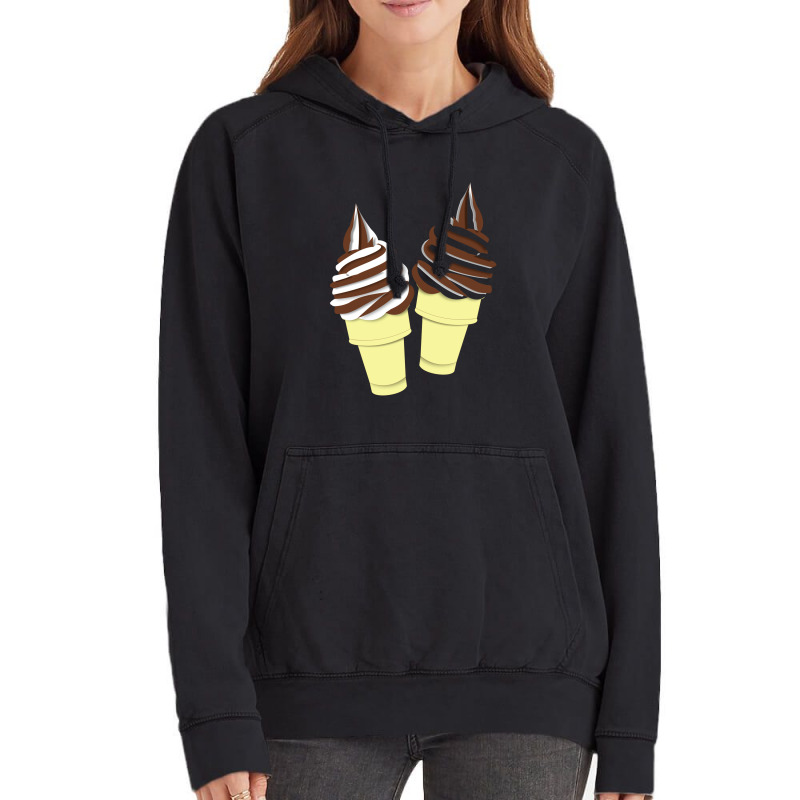 Ice Cream Cone Couple Vintage Hoodie by ririnai | Artistshot