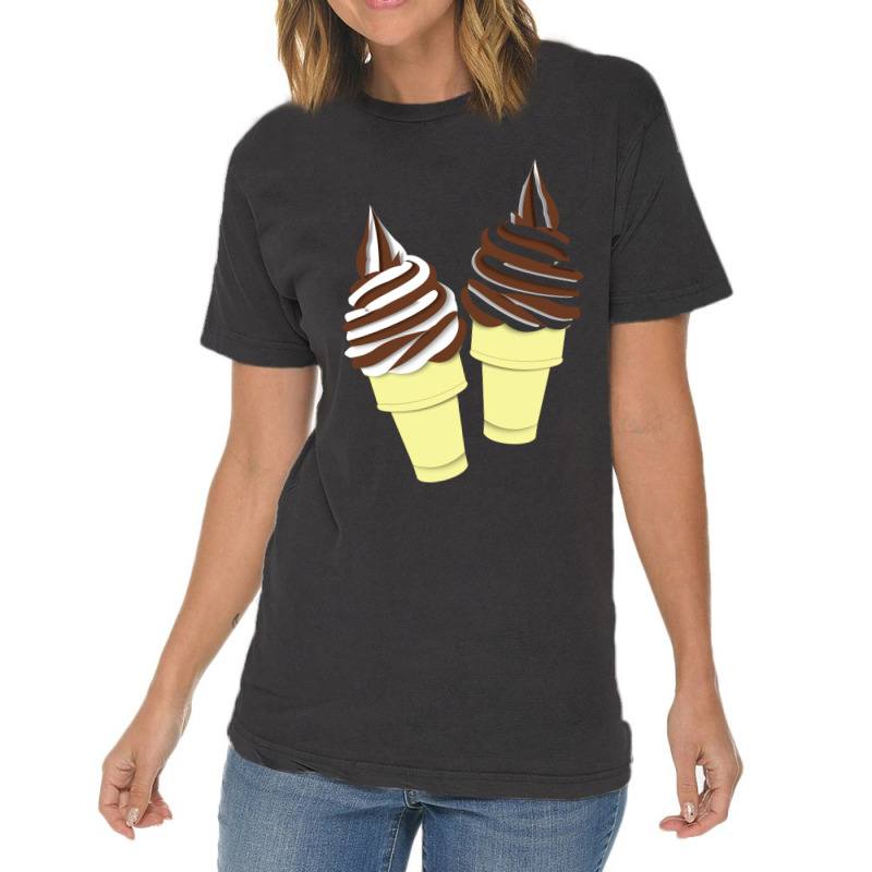 Ice Cream Cone Couple Vintage T-Shirt by ririnai | Artistshot