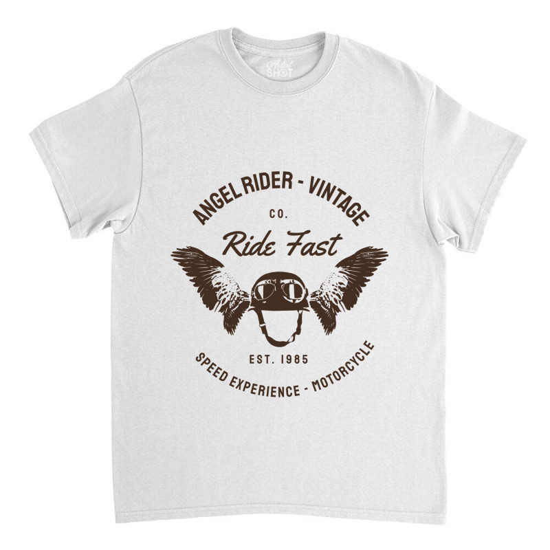 Angel Rider Classic T-shirt by Words Art | Artistshot