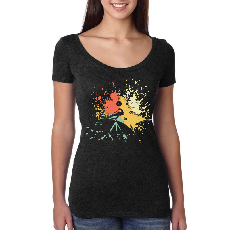 Stargazing T  Shirt S T A R G A Z I N G I N K S P L A S H T  Shirt Women's Triblend Scoop T-shirt by zschowalter288 | Artistshot