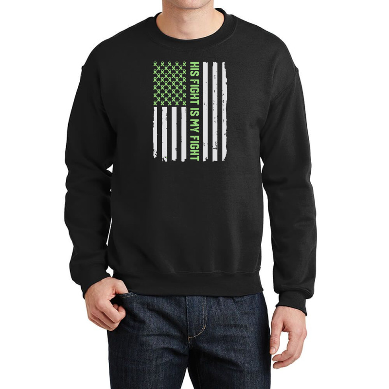 His Fight   American Flag Epilepsy Crewneck Sweatshirt by saepuloh | Artistshot