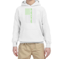 His Fight   American Flag Epilepsy Youth Hoodie | Artistshot