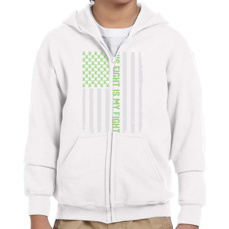 His Fight   American Flag Epilepsy Youth Zipper Hoodie by saepuloh | Artistshot