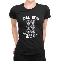 Father Day Dad Bod Working On My Six Pack Beer Tanks For Men Ladies Fitted T-shirt | Artistshot