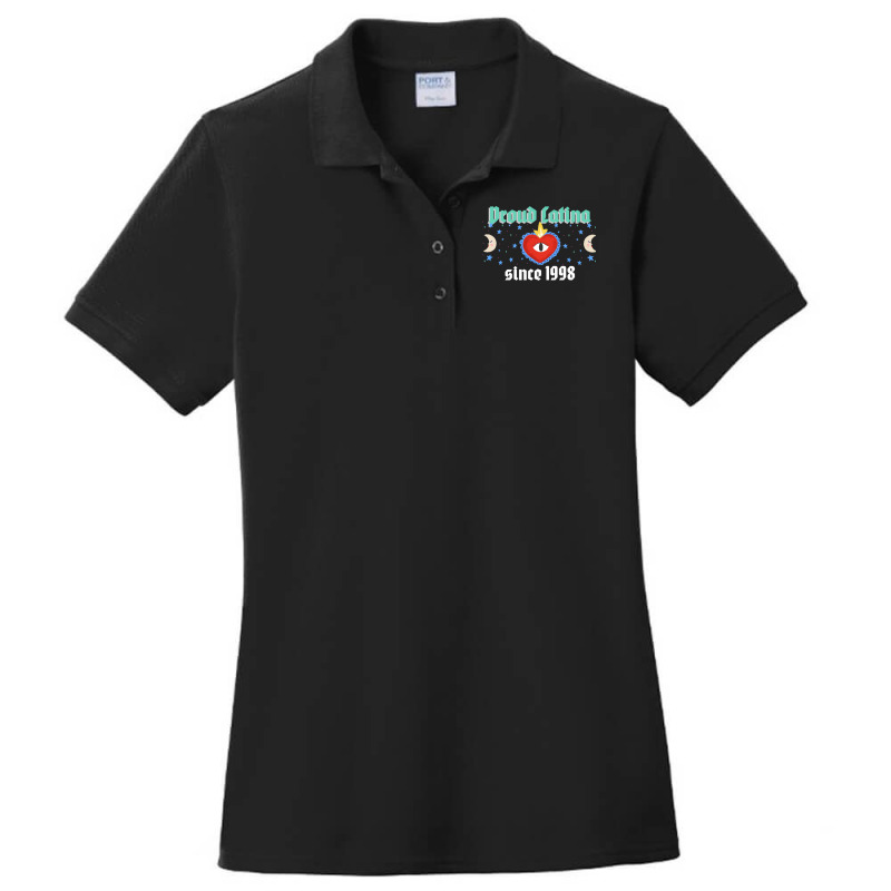 Proud Latina Since 1998 Birthday Gift Ladies Polo Shirt by CassidyWise | Artistshot