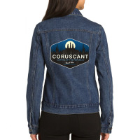 Coruscant Capital Of The Republic Visit The Corusca Sector Ladies Denim Jacket | Artistshot