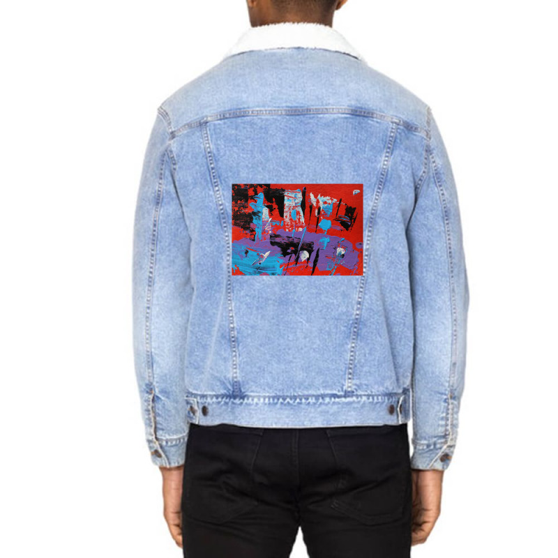 Friday Night Tales Unisex Sherpa-lined Denim Jacket | Artistshot