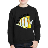 Florida Butterfly Fish, Tropical Coral Marine Animal Youth Sweatshirt | Artistshot