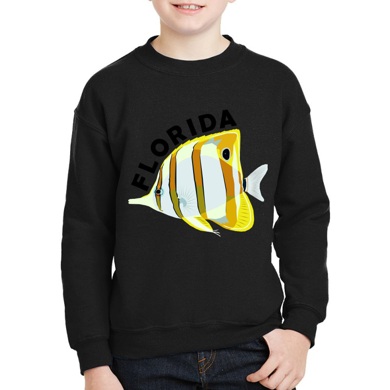 Florida Butterfly Fish, Tropical Coral Marine Animal Youth Sweatshirt | Artistshot