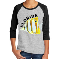 Florida Butterfly Fish, Tropical Coral Marine Animal Youth 3/4 Sleeve | Artistshot