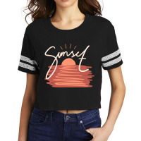 Sunset Scorecard Crop Tee | Artistshot