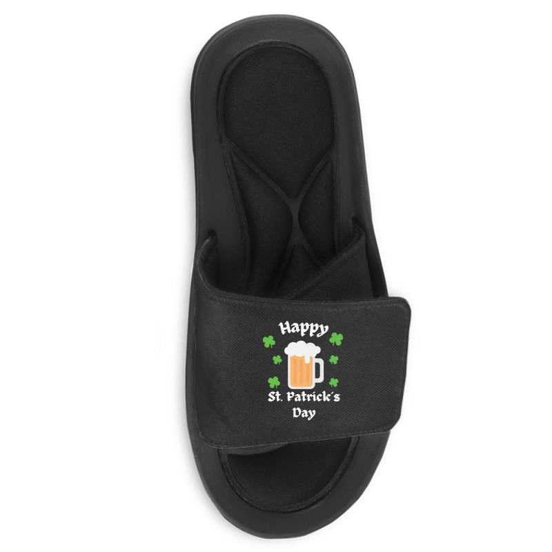 St Patricks Day T  Shirt Happy St Patricks Day Slide Sandal | Artistshot