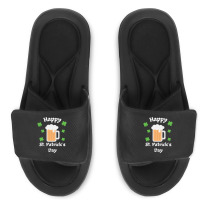 St Patricks Day T  Shirt Happy St Patricks Day Slide Sandal | Artistshot