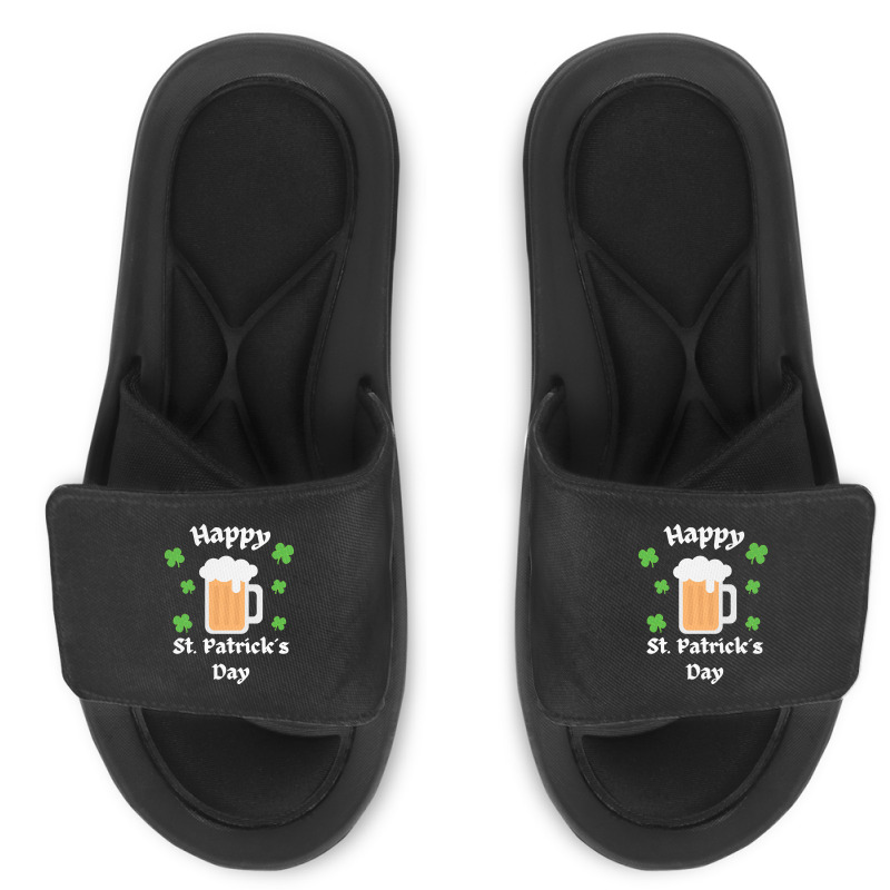 St Patricks Day T  Shirt Happy St Patricks Day Slide Sandal | Artistshot