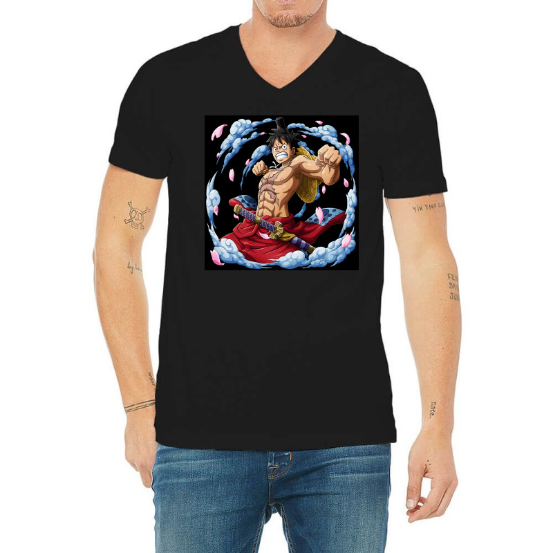 Anime Luffy V-neck Tee | Artistshot