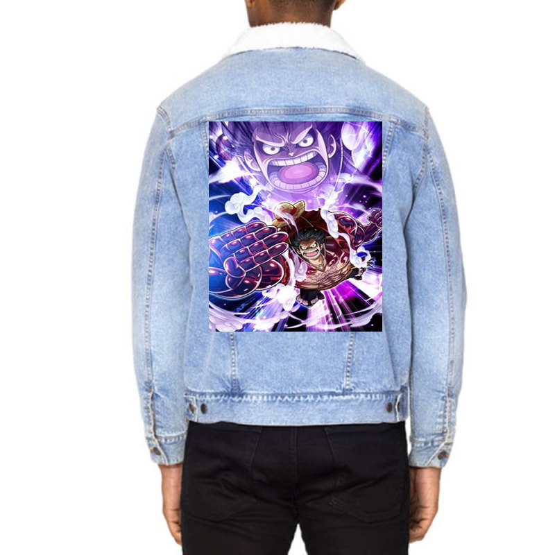 Luffy Gear Fourth Unisex Sherpa-lined Denim Jacket | Artistshot