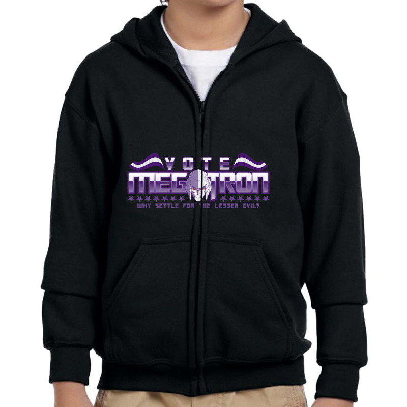 Vote Megatron! Youth Zipper Hoodie | Artistshot