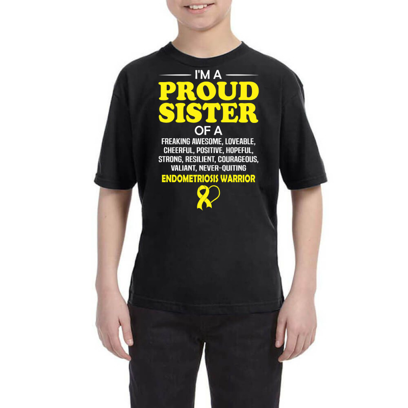 Proud Sister Of An Endometriosis Awareness Warrior Youth Tee by Jerhogen528 | Artistshot