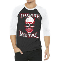 Grim Reaper Thrash Metal Product Music Heavy Metal Design 3/4 Sleeve Shirt | Artistshot