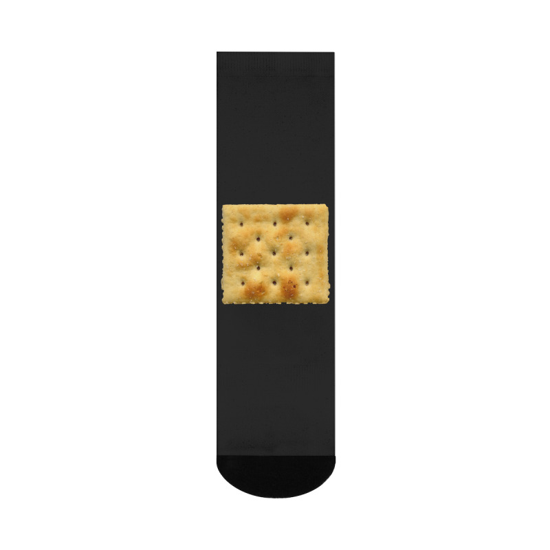 White Saltine Soda Cracker Crew Socks | Artistshot