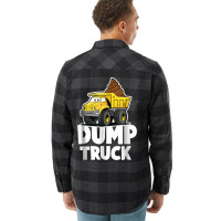 Funny Dump Truck Poop  For Boys Girls And Kids Flannel Shirt | Artistshot