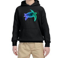 Sea Turtle Layer Cave _ Blue Green Youth Hoodie | Artistshot