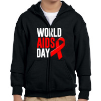 World Aids Day Youth Zipper Hoodie | Artistshot