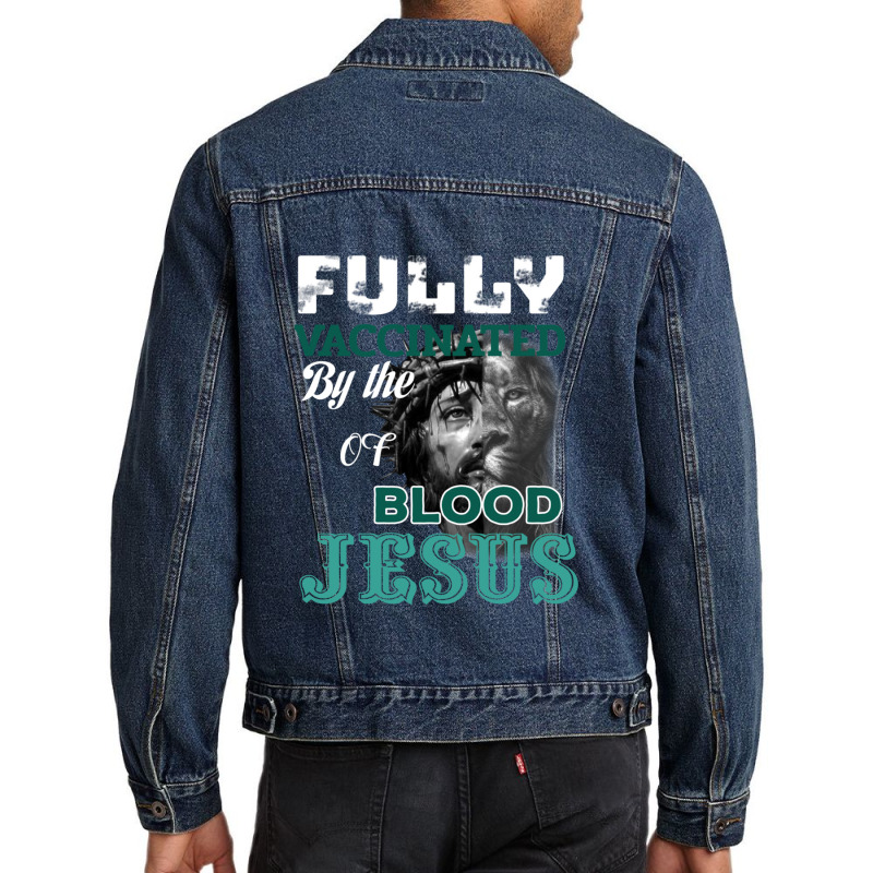 Fully Vaccinated Men Denim Jacket by SuzanneElaineSehorn | Artistshot