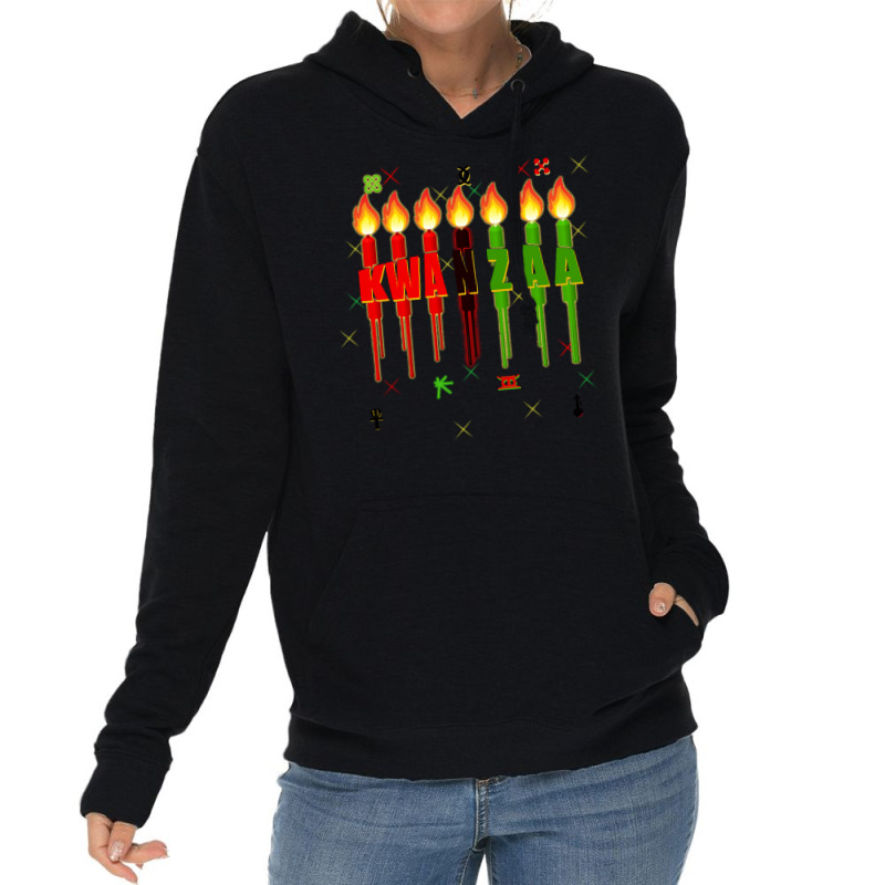 Kwanzaa Kinara Set Dripping Candles Symbols Seven Principles Pullover Lightweight Hoodie by kadejahdomenick | Artistshot