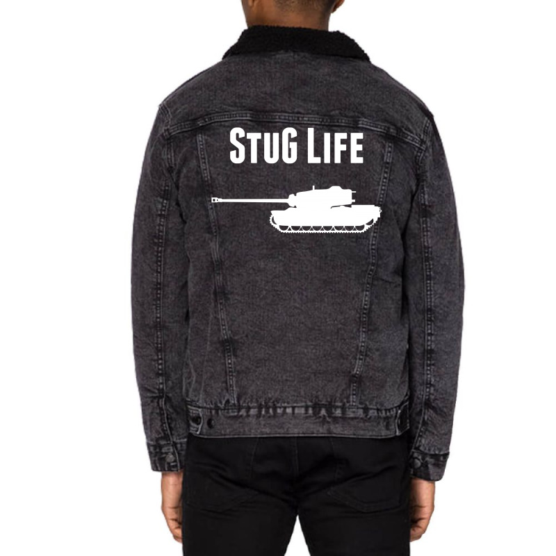 Stug Life Unisex Sherpa-Lined Denim Jacket by SabriAcar | Artistshot