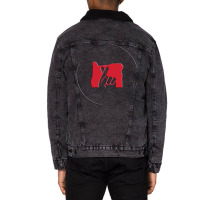 Please Red Unisex Sherpa-lined Denim Jacket | Artistshot