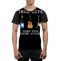 Guitar Player True Love Strings Attached Guitarist Musician Graphic T-shirt | Artistshot