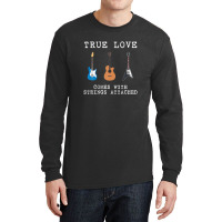 Guitar Player True Love Strings Attached Guitarist Musician Long Sleeve Shirts | Artistshot