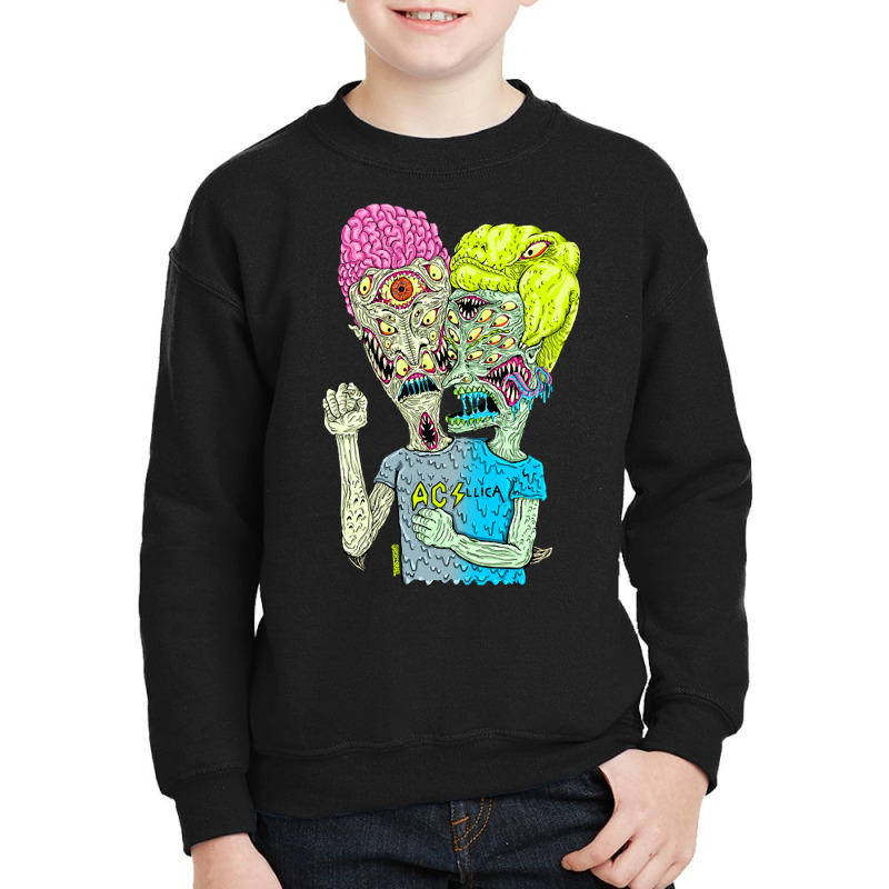 Metal Monsters Youth Sweatshirt by bummercaught | Artistshot