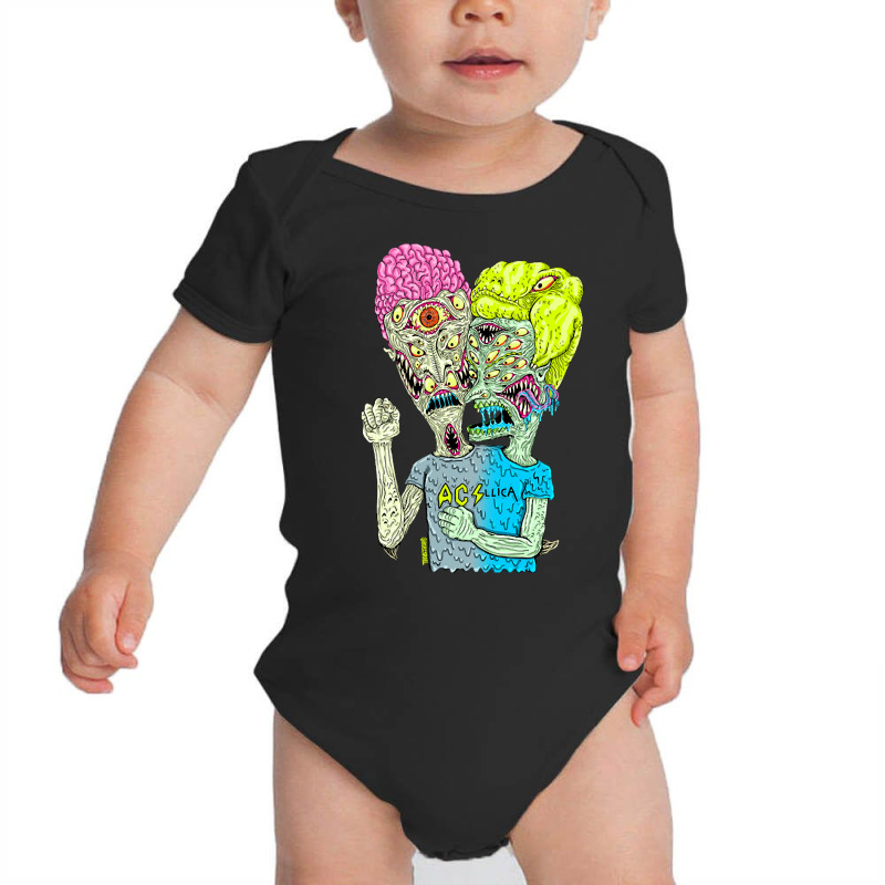 Metal Monsters Baby Bodysuit by bummercaught | Artistshot