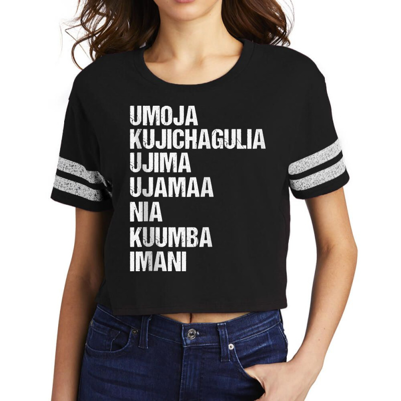 Kwanzaa Seven Principles Tank Top Scorecard Crop Tee by kadejahdomenick | Artistshot