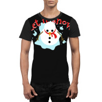 Let It Snow Winter Christmas Winter Snowman Graphic T-shirt | Artistshot