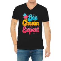 Funny Ice Cream Expert V-neck Tee | Artistshot