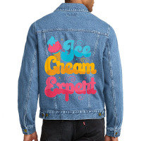 Funny Ice Cream Expert Men Denim Jacket | Artistshot