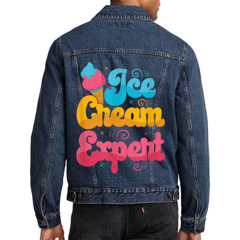 Funny Ice Cream Expert Men Denim Jacket | Artistshot