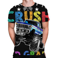 Funny I'm Ready To Crush 3rd Grade Monster Truck Back To Sch All Over Men's T-shirt | Artistshot