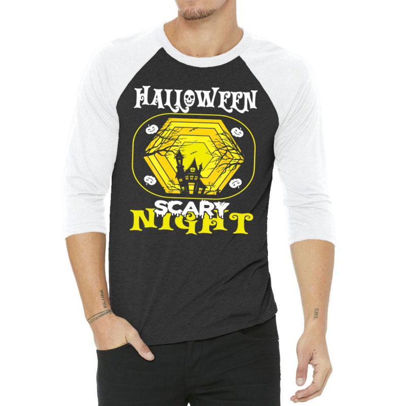 Halloween Scary Night Costume 3/4 Sleeve Shirt | Artistshot