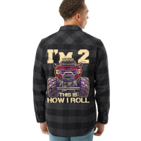 Funny Kids Monster Truck 2nd Birthday Party  Gift Flannel Shirt | Artistshot
