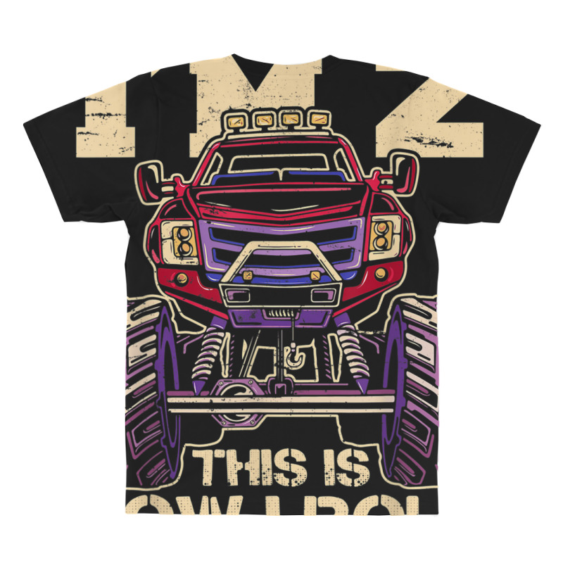 Funny Kids Monster Truck 2nd Birthday Party  Gift All Over Men's T-shirt | Artistshot