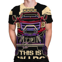 Funny Kids Monster Truck 2nd Birthday Party  Gift All Over Men's T-shirt | Artistshot