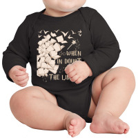 When In Doubt Go To The Library Readers Gift Long Sleeve Baby Bodysuit | Artistshot