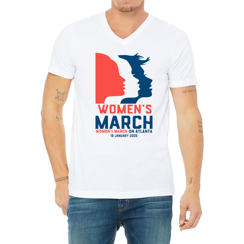 Women's March 2020 Atlanta 2 V-neck Tee | Artistshot